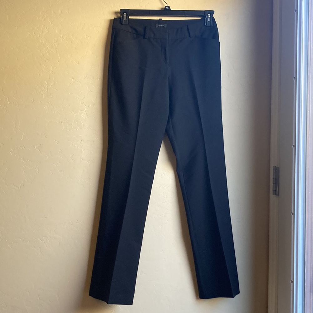 Worthington size for modern fit black wide leg slacks trousers dress pants